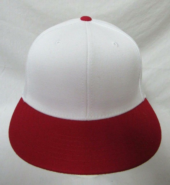 Lids Men Size 6 7/8 7 1/4 Fitted Flat Brim Wool Blend Baseball Cap