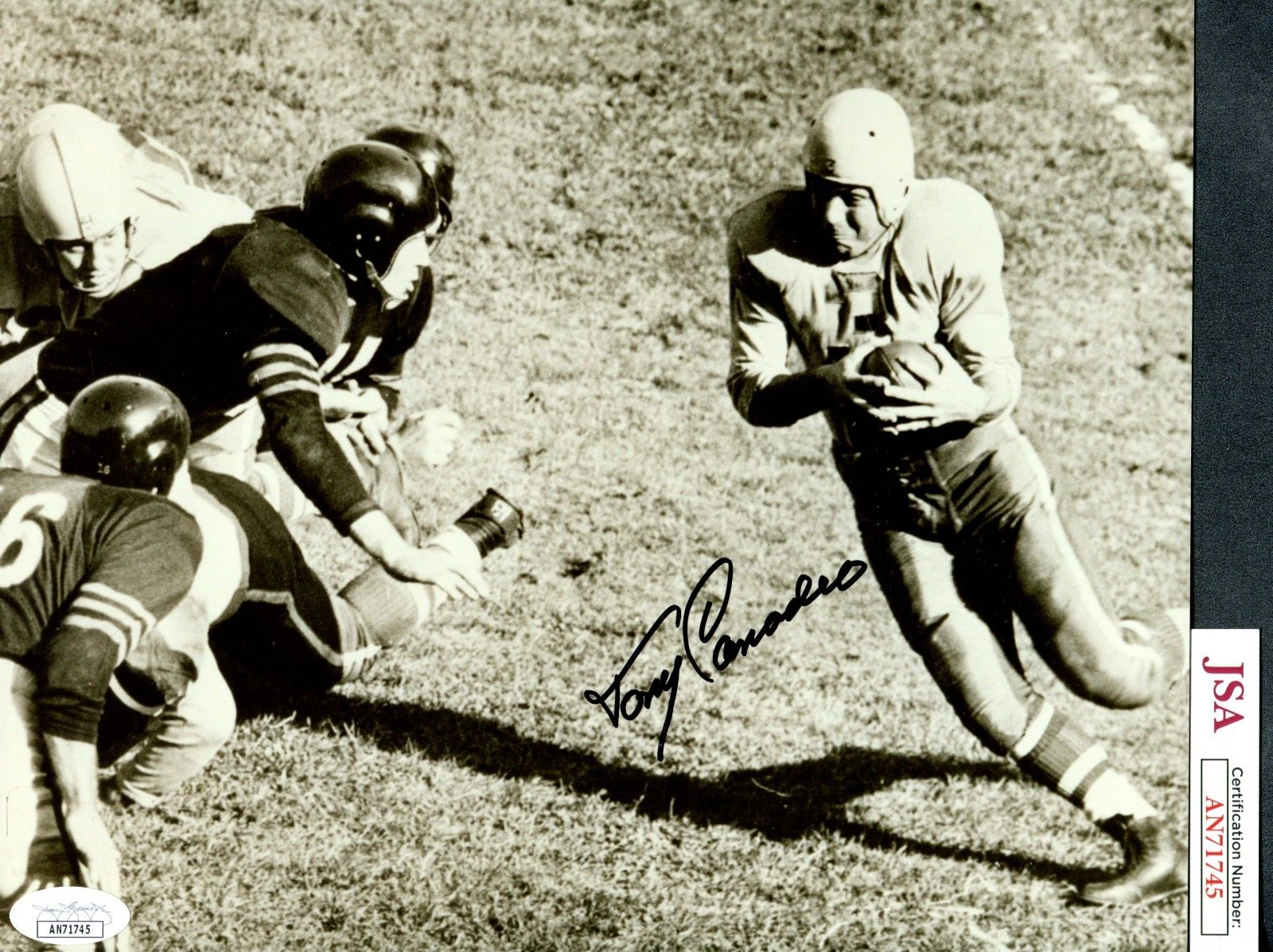 Tony Canadeo Autographed Signed Green Bay Packers JSA AUTO 8x10 Photo TRB 1559 
