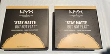 2 PACK NYX "NATURAL" STAY MATTE BUT NOT FLAT, POWDER FOUNDATION. FREE SHIPPING