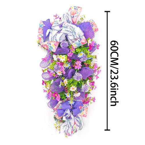 Muttertag Hortensie Blumenkranz für Haustür Blumenkranz Lebensecht - Bild 4 von 7