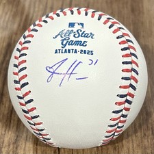 JOSH HADER AUTOGRAPHED 2025 ALL STAR GAME BALL WITH BECKETT WITNESS 