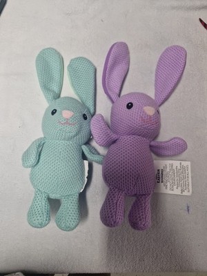 Way To Celebrate Easter 10  Knit Bunny Rabbit Plush MINT Stuffed Animal New