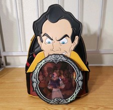 DISNEY LOUNGEFLY GASTON VILLAIN MINI BACKPACK BAG NWT BEAUTY & THE BEAST