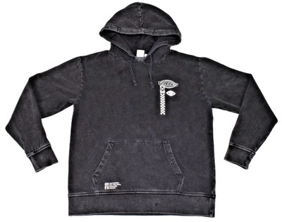 Vans Off The Wall Hoodie Sweatshirt Size S Charcoal Musroom Logo 4 Images '20