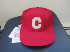CORNELL BIG RED (UNIVERSITY SQUARE) MENS WOOL VINTAGE HAT (ADJUSTABLE) NWT RED