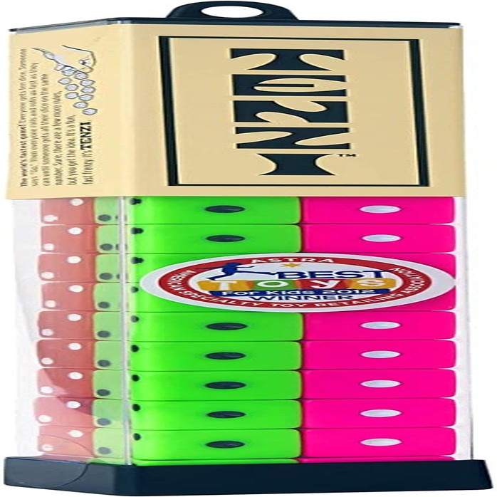 Dice Party Game - a Fun, Fast Frenzy for the Whole Family - 4 Sets of 10 Colore