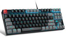 TKL Mechanical Gaming Keyboard, Red Switch, LED Blue Backlit, 87 Keys