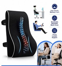 Orthopedic Memory Foam Seat Cushion Lumbar Back Support Pillow Pain Car Office