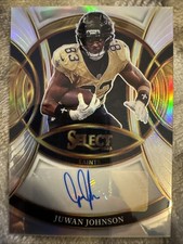2025 Panini Select Juwan Johnson Silver Auto Saints No. SP-JJN