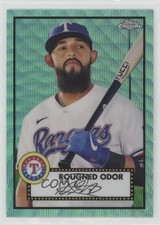 2021 Topps Chrome Platinum Anniversary Aqua Wave Refractor Rougned Odor #336 2k3