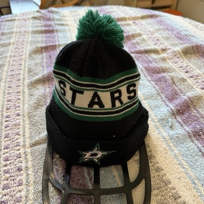 Dallas Stars Knit Beanie Winter Hat Skull Cap NHL Reebok Pom Cuffed OSFM