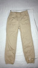 GAP Kids Boys Khaki Jogger Pants Elastic Waist Drawstring Size 10
