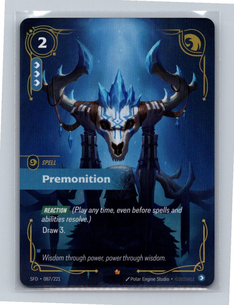 Premonition Foil 087/221 Spiritforged Epic NM | eBay