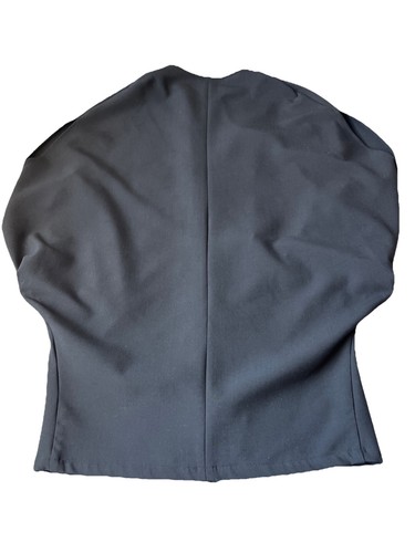 Vintage harputsown Women Lilyburn Formal Setup No-Collar Jacket Sz 2 Black - Picture 12 of 15