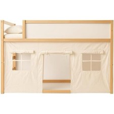 Wonder Nook Bunk Bed Curtains Adjustable 2 Panels Bottom Bunk Bed Privacy Set