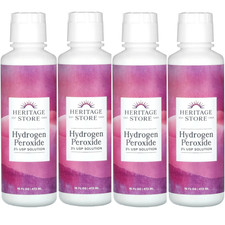Hydrogen Peroxide 3 USP Solution 16 fl.oz/473 ml Each Pack of 4 