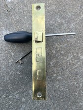 Antique Yale And Towne Mortise Lock Rare Double Deadbolt - With Key Works