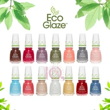 China Glaze Eco Glaze Nail Lacquer 0.5 fl oz/14mL, Vegan Formula & Cruelty Free