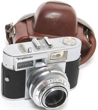  Vintage Voigtlander Vitomatic II 35mm Rangefinder camera w. Color-Skopar 2.8/5