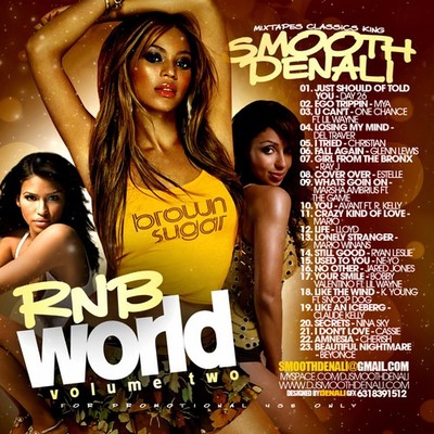 DJ SMOOTH DENALI R&B WORLD VOL 2 SLOW JAMS RNB MIXTAPE MIX CD