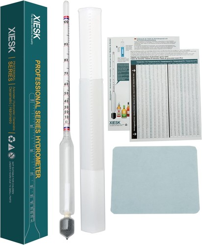 Professionelles Alkoholmeter Hydrometer 0-100 Vol% - Qualität