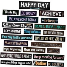 23 Pieces Inspirational Bulletin Board Decorations Motivational Farmhouse