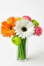 12-Pack Artificial Flower Pens in Decorative 1 Count Pack of 12 , Multicolor