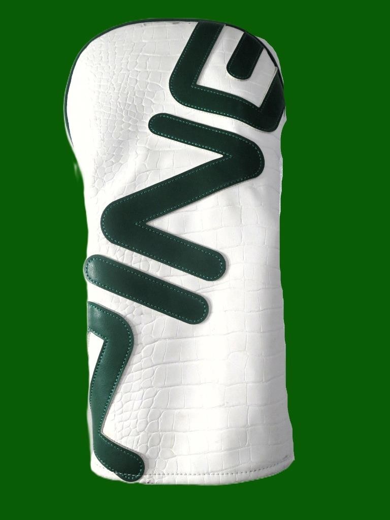 Ping Heritage Driver Headcover White Green Golf Club Crocodile  display picture 1