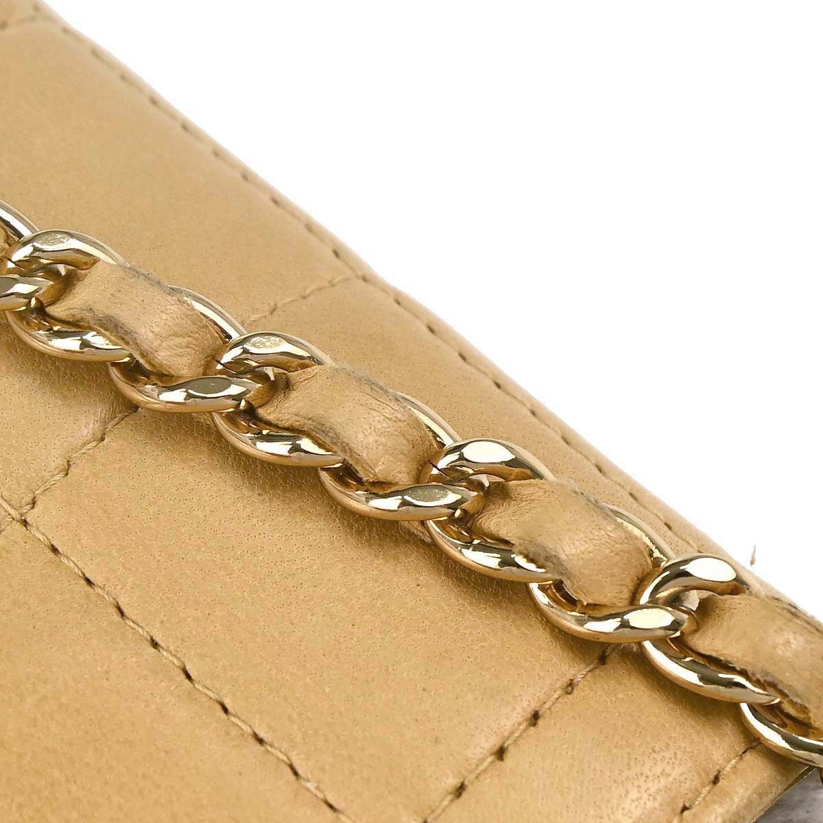 Chanel Beige Lambskin Coco Bar East West Shoulder Bag 168065 image 6