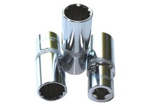 1/2 Inch Drive Deep Socket, 10mm, 12-Point CR-V Steel Industrial Tool