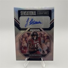 2023 Panini Prizm Draft Picks Sensational Signatures Rookie Auto Jalen Brooks #…