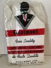 New Realmount Vintage Canadian Handkerchief Men’s Hanky In Opened Package LOOK!*