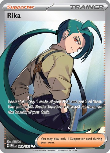 Rika Paradox Rift Holofoil Ultra Rare 241/182 NM Pokemon Card