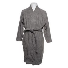IKEA, Bademantel, Größe: S/M, Grau, Fischgräte, Frottee #o0e