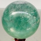2120G Natural green fluorite Quartz Sphere Crystal Energy Ball Reiki Healing — photo 1