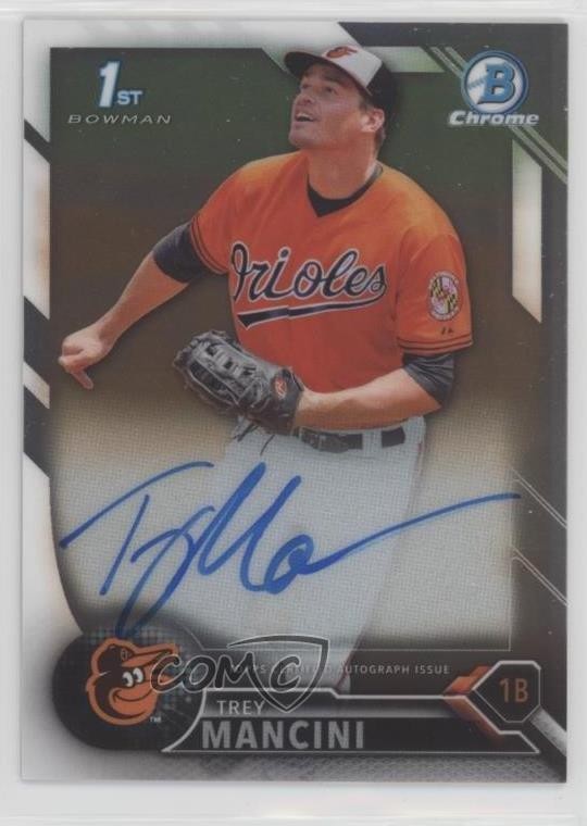 2016 Bowman Chrome Prospect Auto Trey Mancini #CPA-TM Auto 5f2