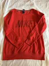 Nike Lightweight Red Sweter With Nike Logo Women s Trendy Size Medium