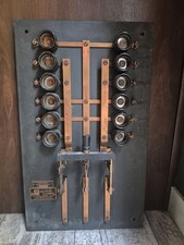 Antique Electric Knife Switch Mutual Electric Machine Co Fuse Service Panel Rare