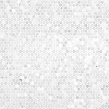 Carrara White 11.70 In. X 12.44 In. Penny round Honed Marble Tile for Kitchen Ba