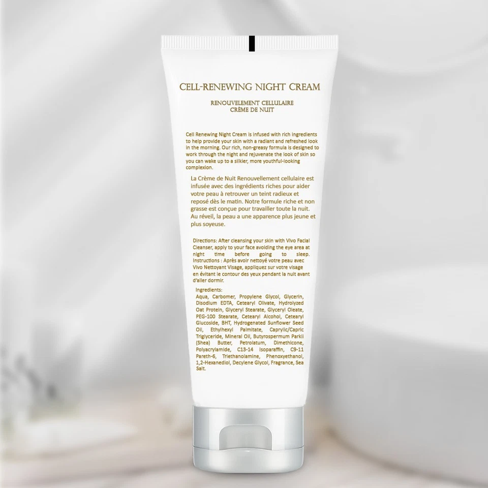 Vivo Per Lei Crema de Noche Mar Muerto - Crema de Noche Anti Envejecimiento para Rostro - 3.52 Fl.Oz Foto 4 de 4