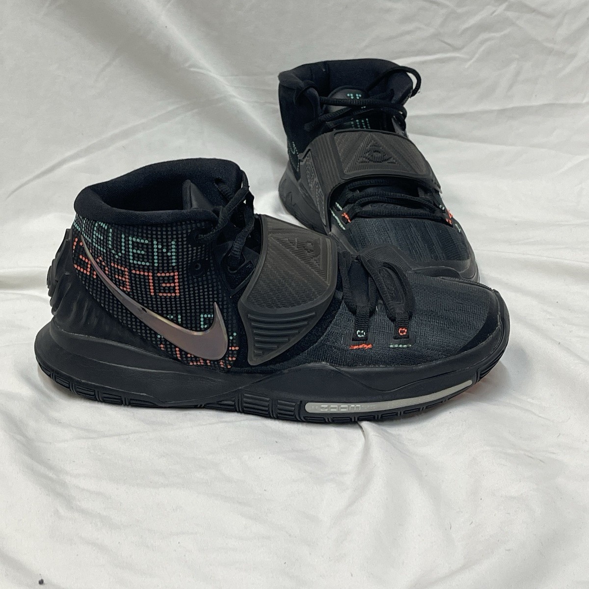 Nike Kyrie 6 Eleven Shot Clock BQ4630-006 Black Mesh Mid Top