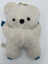 Vintage 7  Plush Eden Teddybbear Panda Baby Rattle 50s/ 60s 