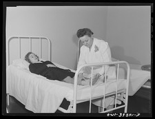 Washington DC Woodrow Wilson High School Nurse Examining Injured Student 1943
