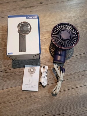 TUNISE Portable Handheld Fan, Portable Fan Rechargeable,4000mAh, 180° Adjustable