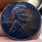 1943 AU WHEAT CENT  TONER STEEL  PENNY. CLEANED/RAW/TONED.  *SC211