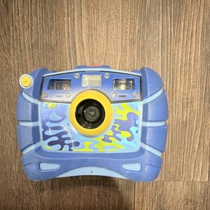 Fisher-Price Tough Digital Camera Blue Yellow USB for Children (Screen Turns On)