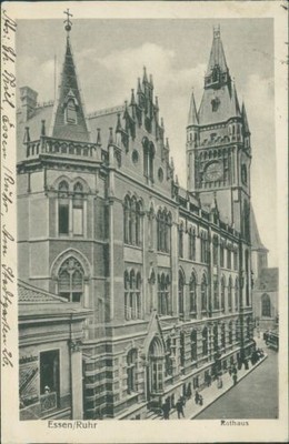 Postcard Essen Ruhr City Hall 1917 (No. 880)