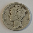 I931-P MERCURY DIME VINTAGE COLLECTABLE — photo 1