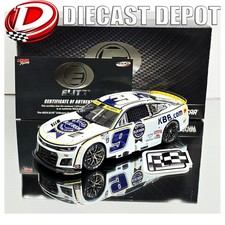 CHASE ELLIOTT 2025 KANSAS WIN KELLEY BLUE BOOK RACED VERSION 1/24 ELITE DIECAST