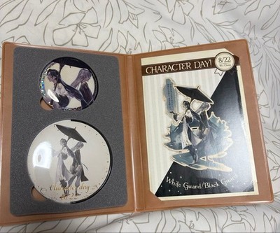 Identity V 5th Anniversary Badge Set & Postcard Used, White Impermanence